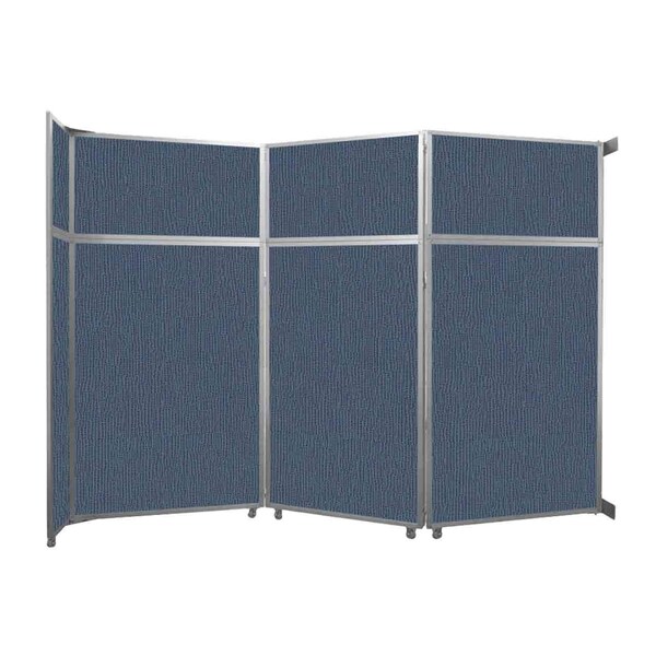 Versare Operable Wall Folding Room Divider 11'9" x 8'5-1/4" Ocean Fabric 1070315 - main